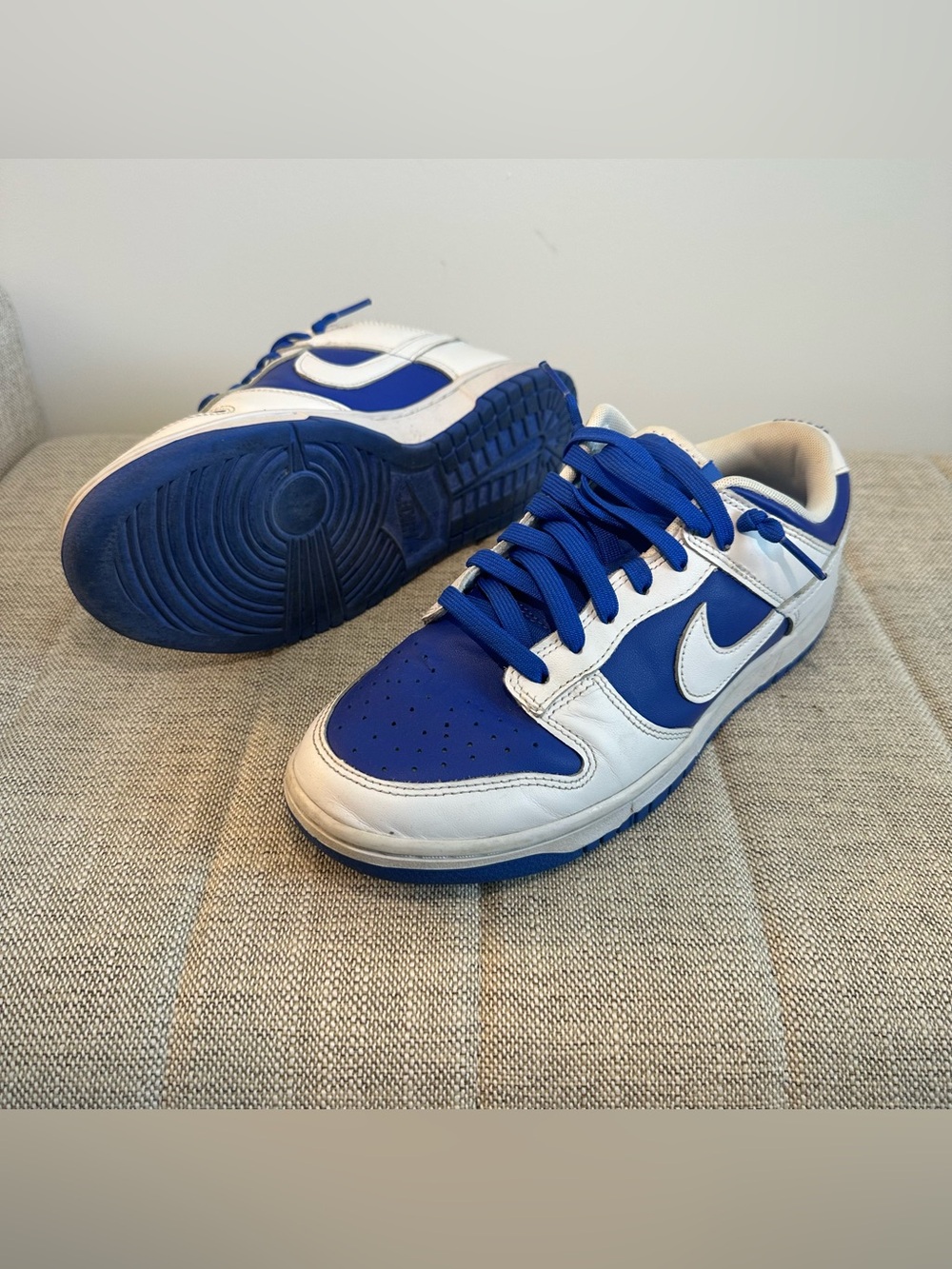 Nike Dunk Low White and Royal